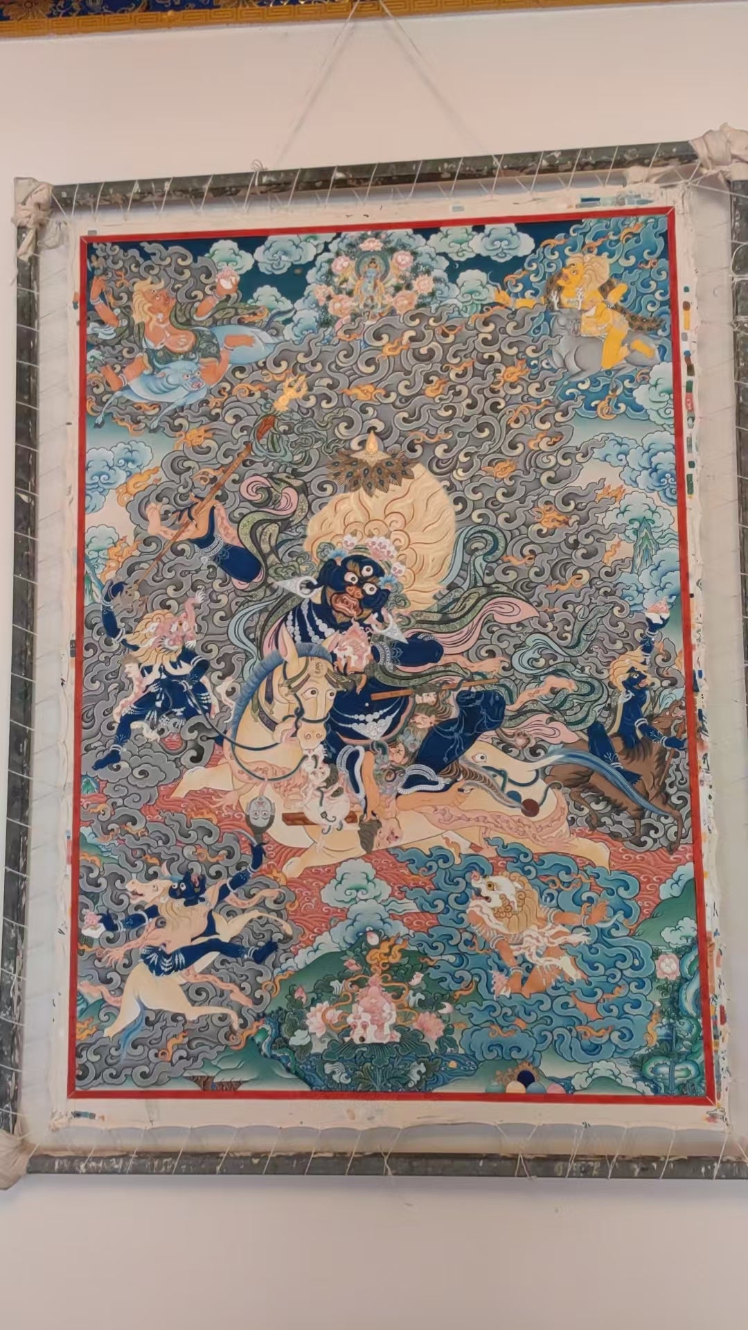 [Intangible Cultural Heritage: A Masterpiece of Artistry] REGONG Thangka—Hand-painted with natural mineral pigments, designated as a National Intangible Cultural Heritage, free shipping included