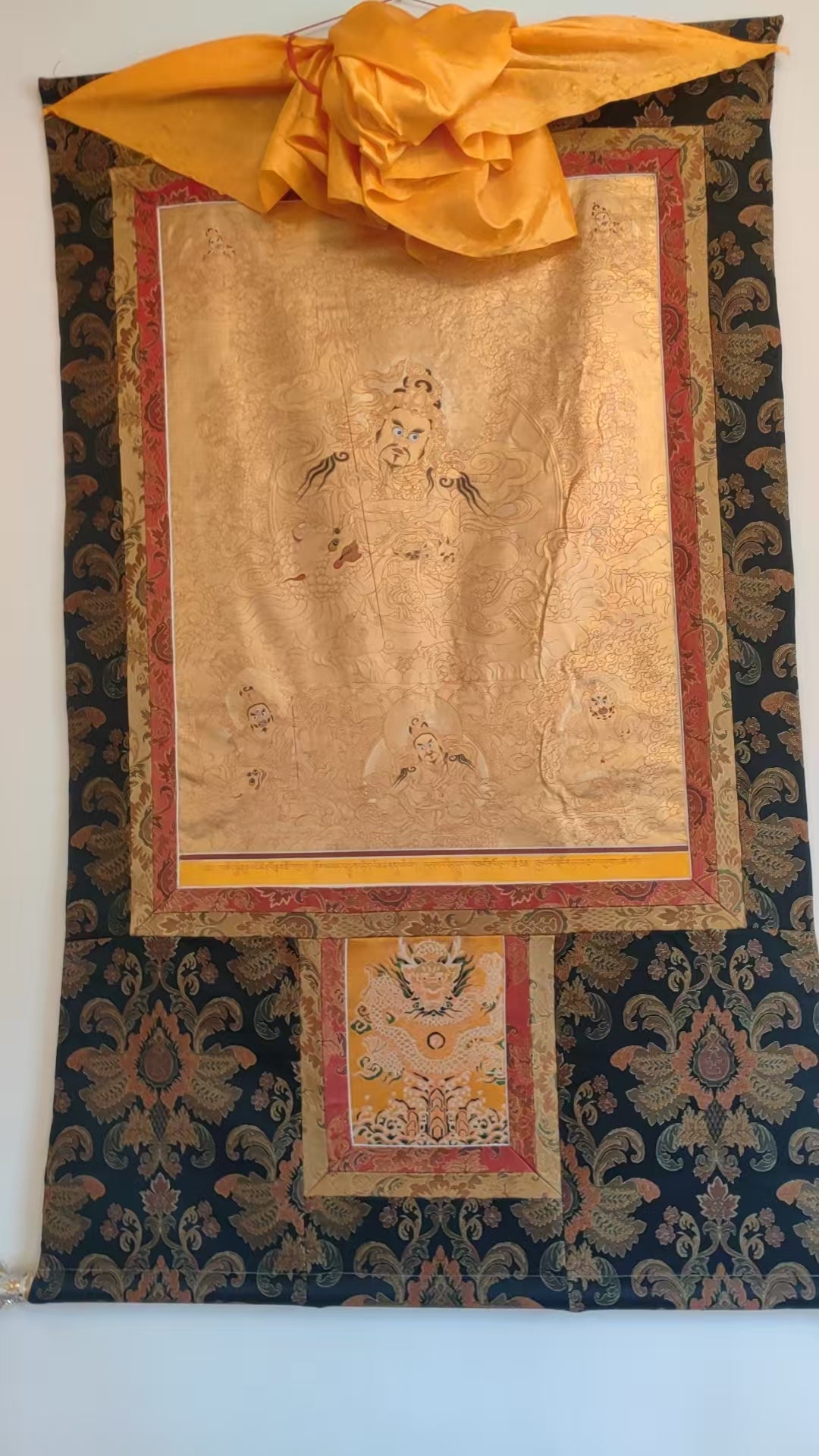 [Intangible Cultural Heritage: A Masterpiece of Artistry] REGONG Thangka—Hand-painted with natural mineral pigments, designated as a National Intangible Cultural Heritage, free shipping included