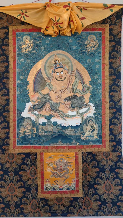 [Intangible Cultural Heritage: A Masterpiece of Artistry] REGONG Thangka—Hand-painted with natural mineral pigments, designated as a National Intangible Cultural Heritage, free shipping included