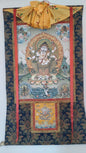 [Intangible Cultural Heritage: A Masterpiece of Artistry] REGONG Thangka—Hand-painted with natural mineral pigments, designated as a National Intangible Cultural Heritage, free shipping included