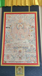 [Intangible Cultural Heritage: A Masterpiece of Artistry] REGONG Thangka—Hand-painted with natural mineral pigments, designated as a National Intangible Cultural Heritage, free shipping included