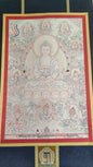 [Intangible Cultural Heritage: A Masterpiece of Artistry] REGONG Thangka—Hand-painted with natural mineral pigments, designated as a National Intangible Cultural Heritage, free shipping included