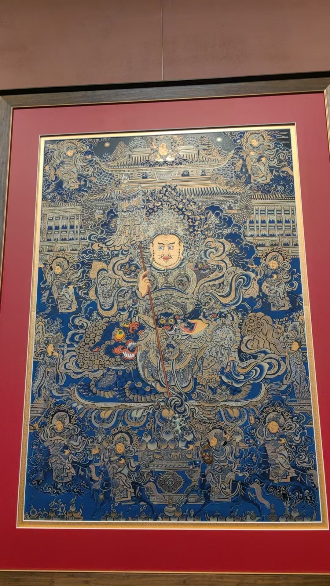[Intangible Cultural Heritage: A Masterpiece of Artistry] REGONG Thangka—Hand-painted with natural mineral pigments, designated as a National Intangible Cultural Heritage, free shipping included