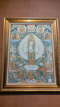 [Intangible Cultural Heritage: A Masterpiece of Artistry] REGONG Thangka—Hand-painted with natural mineral pigments, designated as a National Intangible Cultural Heritage, free shipping included