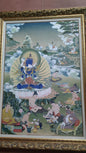 [Intangible Cultural Heritage: A Masterpiece of Artistry] REGONG Thangka—Hand-painted with natural mineral pigments, designated as a National Intangible Cultural Heritage, free shipping included